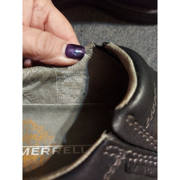 Merrell Loafers Casual Flats Comfort Breathable Slip on Shoes Size 8 Black - Picture 11 of 12